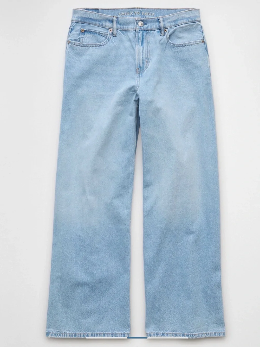 American Eagle Outfitters Low Rise Ultra Wide-Leg Jeans. Size 10 Long - Picture 3 of 10